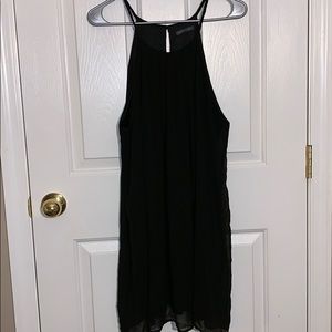 Black flowy tank top dress